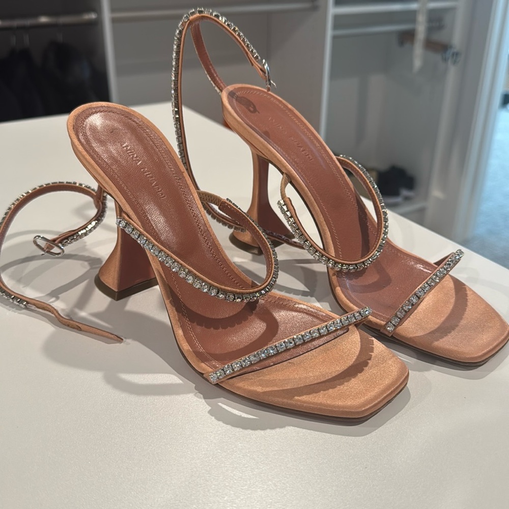 Amina Muaddi, excellent condition with box and dust bags.